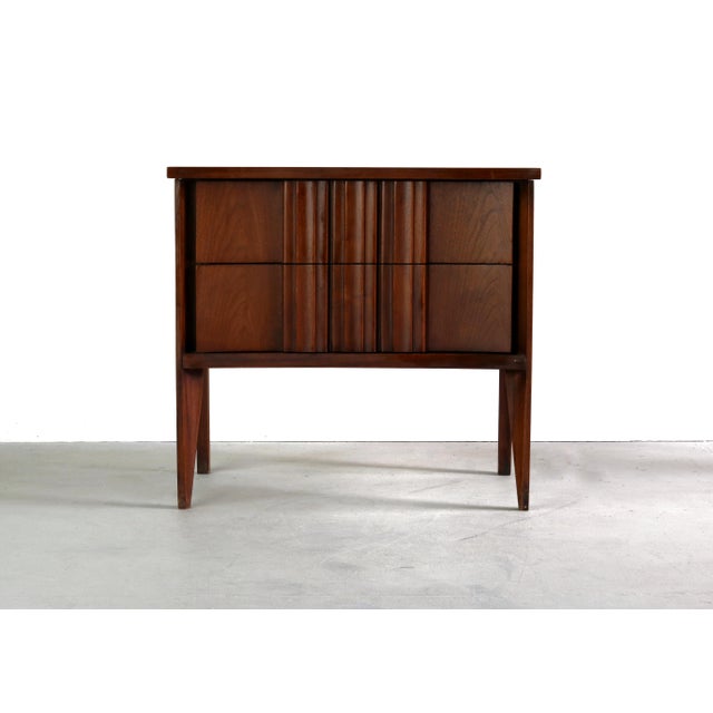 Brown End Table Attributed to Edmond Spence, Sweden For Sale - Image 8 of 8