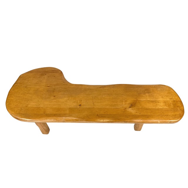 Vintage 1950s Mid-Century Freeform Biomorphic Maple Forme Libre Coffee Table - Van Sciver - Kidney Puddle Boomerang Occasional Tripod Table For Sale - Image 9 of 18
