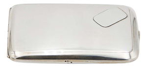 Plain Rectangular Silver Cigarette Case