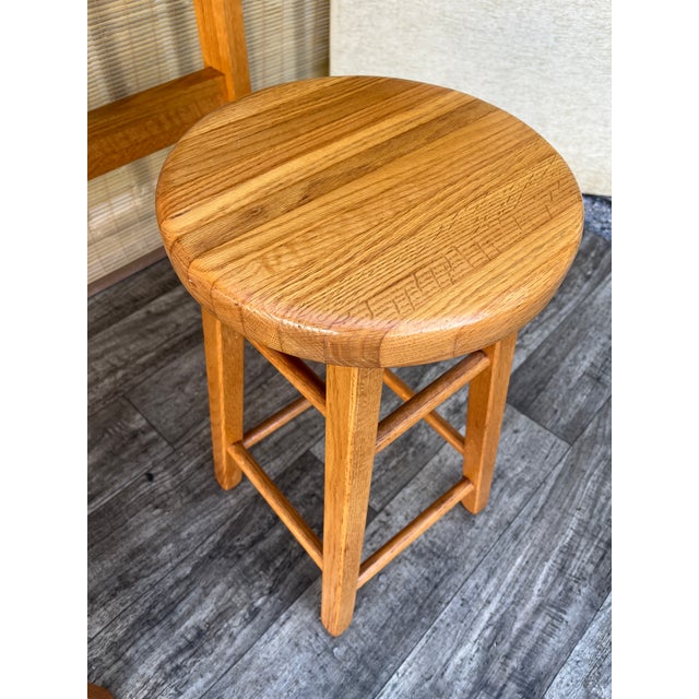 Solid Wood Butcher Block Breakfast Set in the Charlotte Perriand Style. C 1990s For Sale - Image 11 of 18