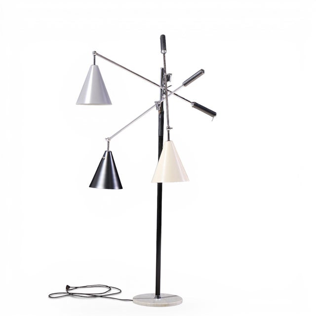 Angelo Lelli for Arredoluce Triennial Mid Century Italian Floor Lamp For Sale In Chicago - Image 6 of 7