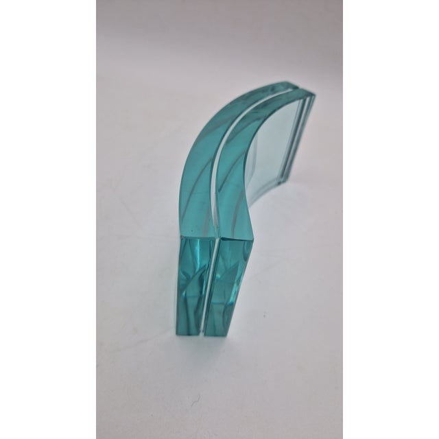 Vintage Photo Frame in Curved and Cut Glass from Fontana Arte, 1960s For Sale - Image 10 of 16