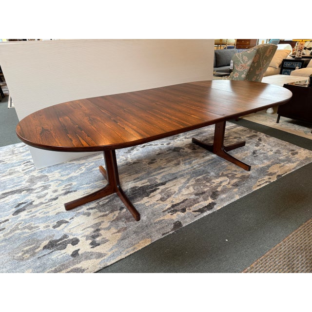 Mid-Century Modern Zebra Wood Extension Dining Table, 48 Inches For Sale - Image 3 of 12