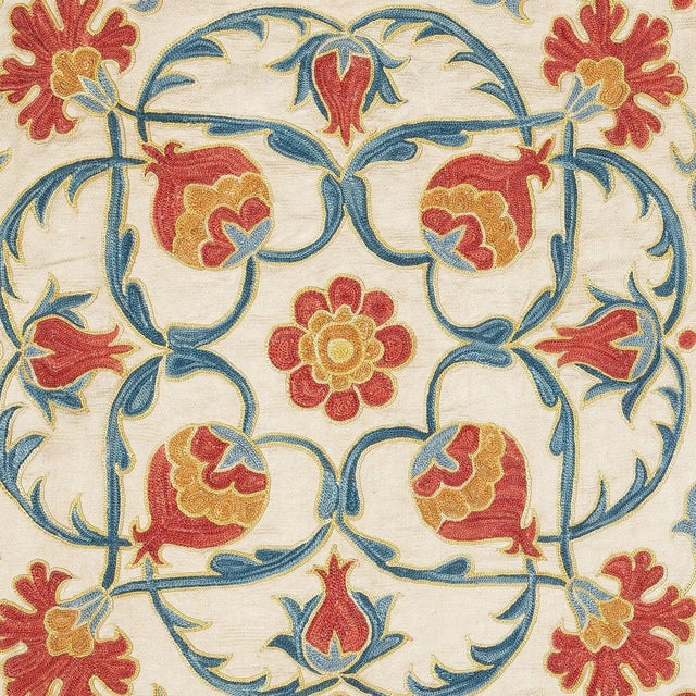 New Hand-Embroidered 100% Silk Cushion Cover – Authentic Uzbek Textile Art Elevate your home décor with this exquisite...