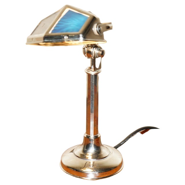 Art Deco Pirouette Chrome Articulated Table Lamp from Jean Chavanis, 1930s For Sale