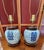 Chinoiserie Vintage Chinoiserie Blue & White Double Happiness Ginger Jar Table Lamps - Almost a Pair For Sale - Image 3 of 9
