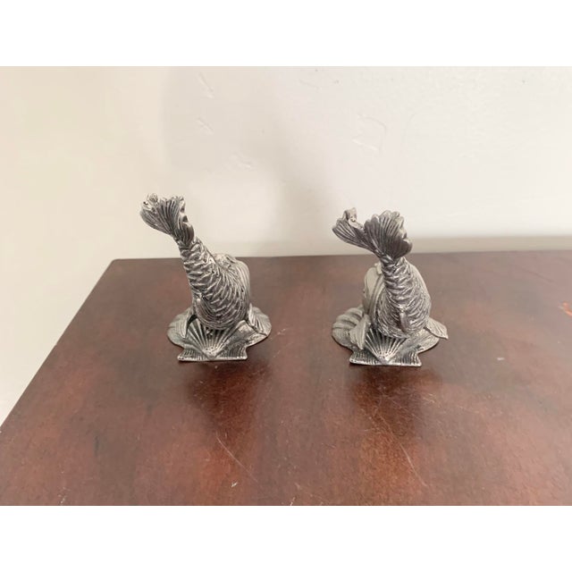 Vintage Koi Fish Pewter Salt and Pepper Shaker Set Chairish