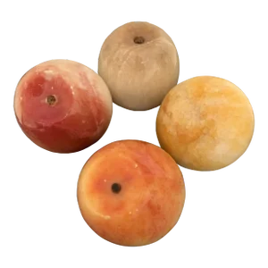 Mid 20th Century Vintage Marble Apple Paper Weights - Set of 4