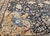 Vintage Persian Nain Area Rug, Hand-Knotted Wool & Silk, Floral Pattern, 9x13, Navy & Ivory For Sale - Image 16 of 18