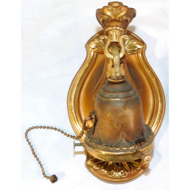 Antique Art Nouveau Lightolier Brass and Milk Glass Ceiling & Wall-Mounted Lights Set For Sale - Image 10 of 18