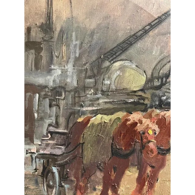 Giulio Falzoni, Tower Bridge, 1900s, Oil on Canvas For Sale - Image 5 of 9