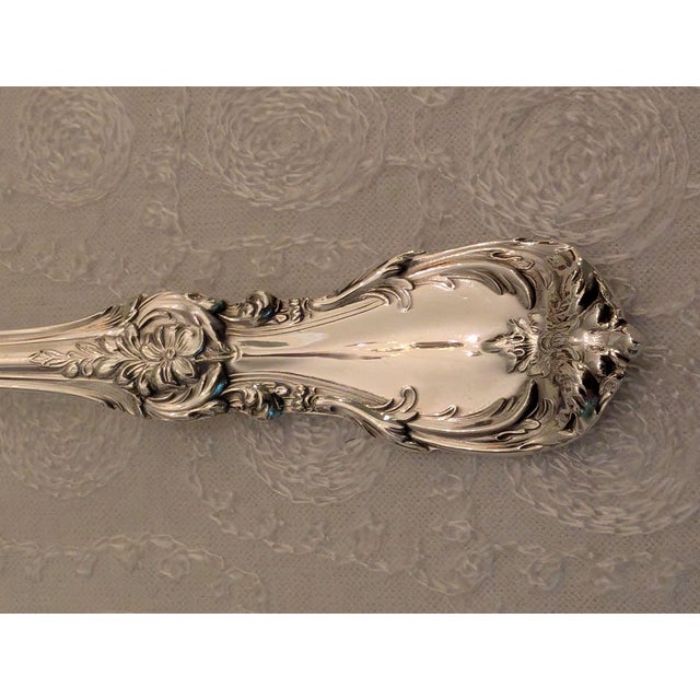 Late 20th Century Late 20th Century Reed & Barton "Burgundy" Sterling Silver Cream Soup Spoons, Lot of 8 For Sale - Image 5 of 12
