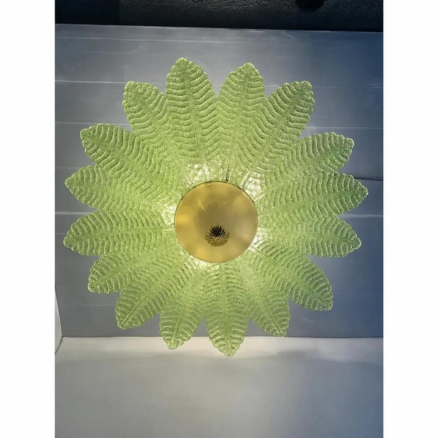 Early 21st Century Green Murano Glass Flush Mount by Simoeng for Simoeng For Sale - Image 5 of 7