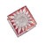 Glass West German a & H Cranberry Cut-to-Clear Lead Crystal Whiskey Decanter 9" For Sale - Image 7 of 15