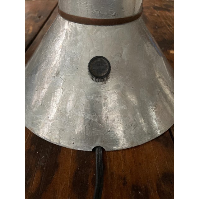 Ron Rezek Mid-Century Ron Rezek Metal Lamps Pr. For Sale - Image 4 of 9