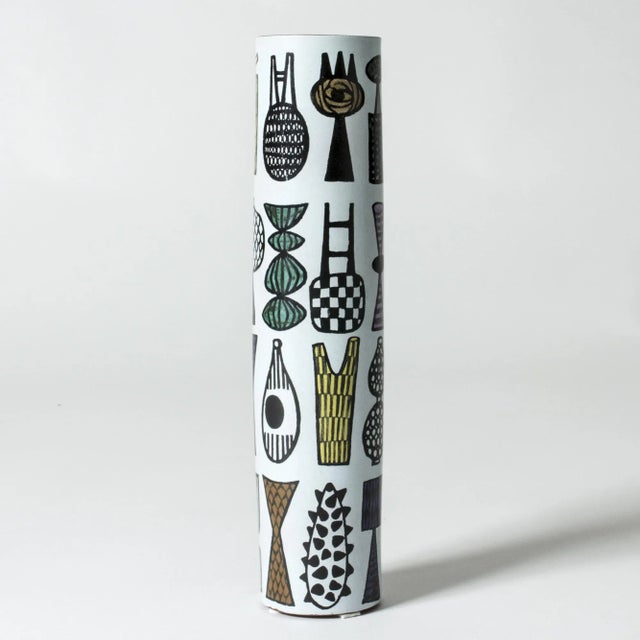 Carnival Faience Vase by Stig Lindberg for Gustavsberg For Sale - Image 9 of 9