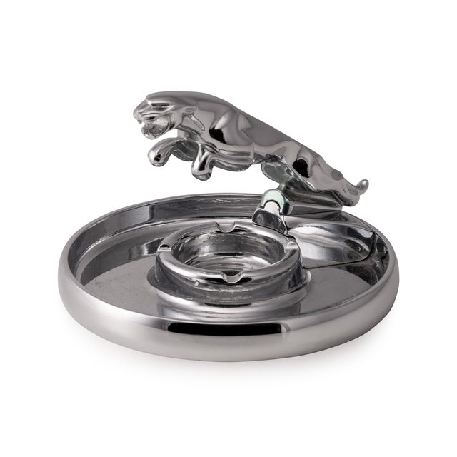Vintage Chrome Plated Jaguar Dealership Ashtray, 1960 For Sale - Image 15 of 15