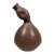 1970s Art Pottery Anderson Abstract Vase Smooth Sensual Duck Shape For Sale