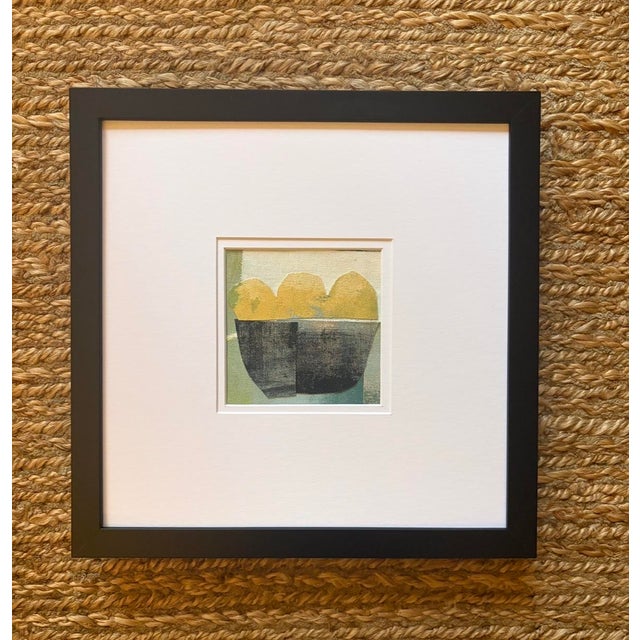 Abstract Sarah Trundle, Contemporary Abstract Still Life Collage, "Lemons" For Sale - Image 3 of 3