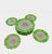 Bring the epitome of Palm Beach chic to your table or wall with this whimsical set of 10 vintage majolica-style ceramic...