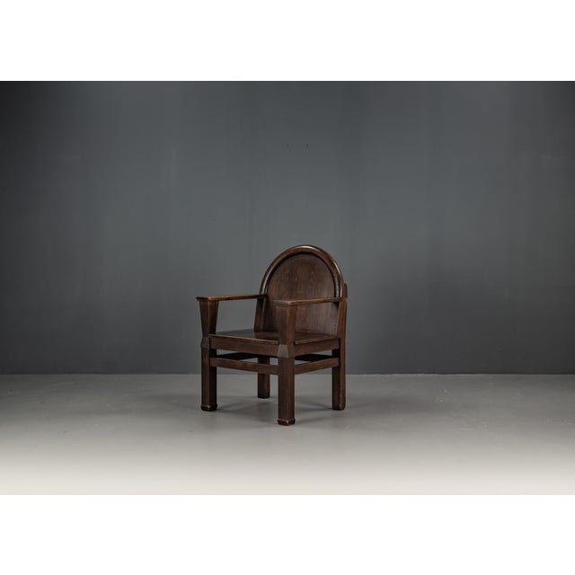 Armchair with Soul in Pinewood, 1940s For Sale - Image 11 of 18