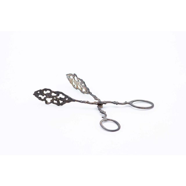 Silver Salad or Bread Tongs For Sale - Image 3 of 3