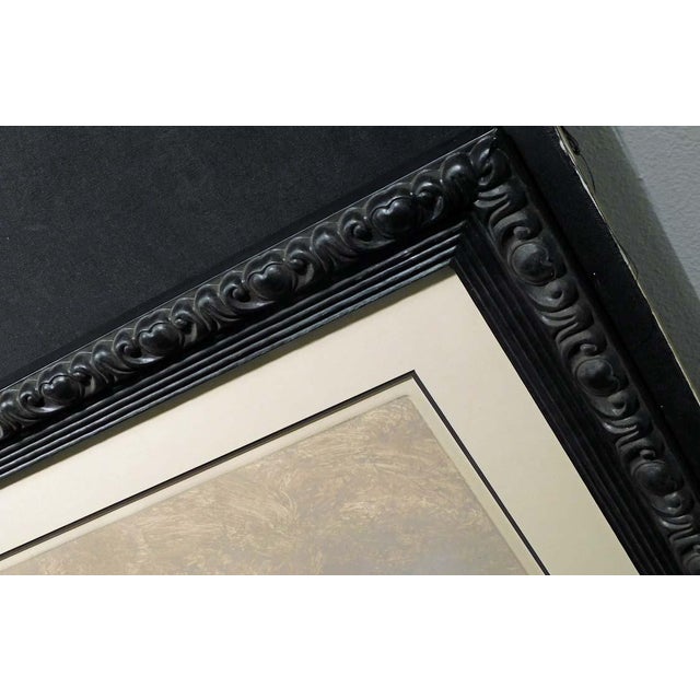 Paper Earl Biss "Untitled"Hand Signed Mono Print W/ Custom Frame For Sale - Image 7 of 7