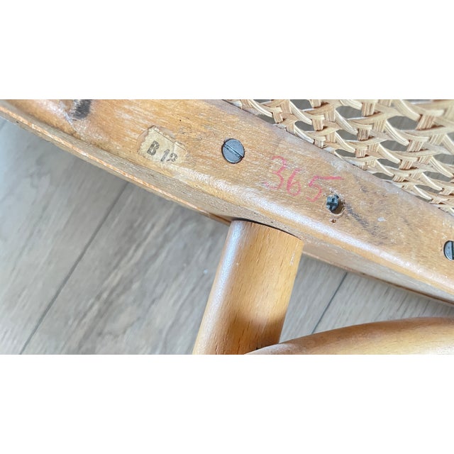 Vintage Thonet Bentwood & Cane Sweetheart Bistro Chair Radomsko Factory For Sale - Image 12 of 12