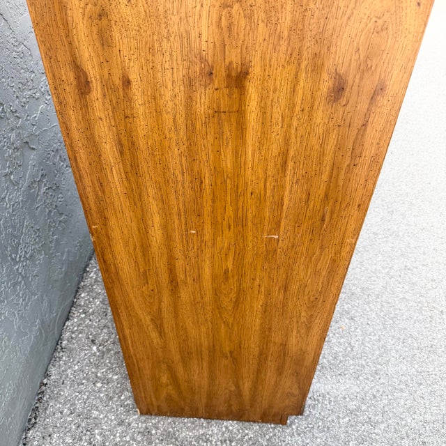 Mid 20th Century Vintage Huntley Campaign Highboy Dresser by Thomasville For Sale - Image 5 of 12