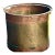 Hammered Brass & Copper Bucket Rivets & Handle For Sale
