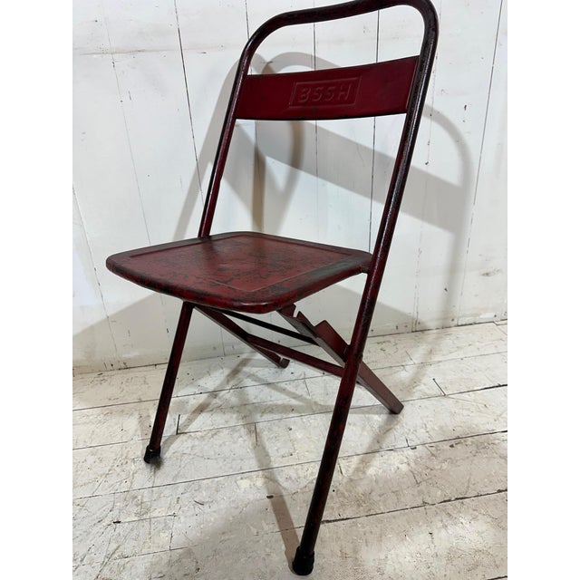Industrial Military Folding Chairs, Europe, 1940s, Set of 4 For Sale - Image 3 of 18
