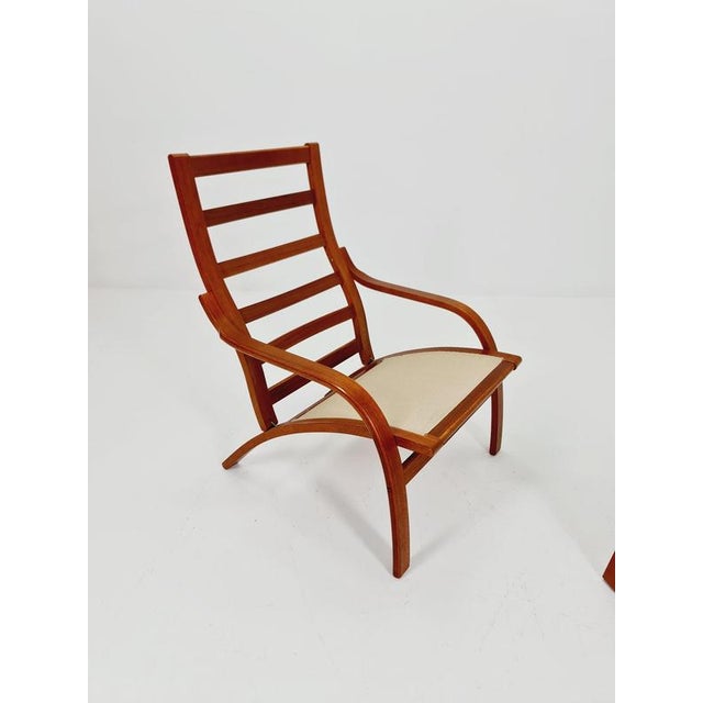 Set of Mid-Century Modern Lounge Chair and Ottoman by Swedese, 1960 For Sale - Image 10 of 18