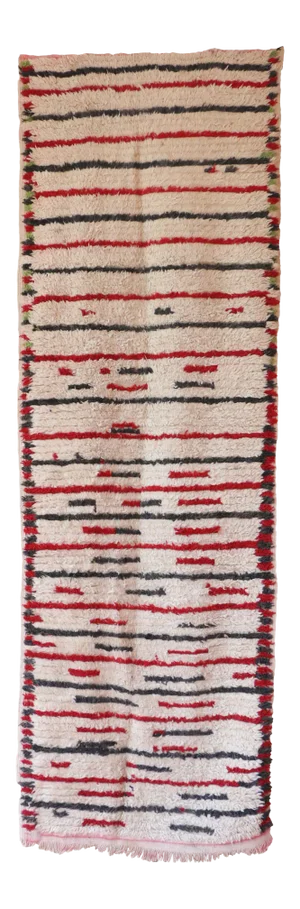 Runner Moroccan Vintage Rug - 3'3" X 9'11" Ft
