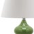 Modern 24 Inch H Double Gourd Glass Table Lamp in Green - a Pair For Sale - Image 3 of 8