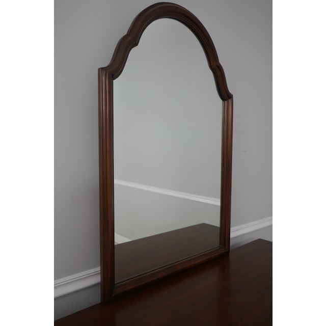 Vintage Cherry 7 Drawer Dresser W. Attached Mirror For Sale - Image 4 of 17