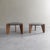 Elegant set of of 2 side tables. Each piece features a thick, rugged natural slate tabletop. The cool dark slate contrasts...