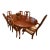 1980s Cherry Dining Table With 6 Chairs, Two Leaves & Custom Table Pads For Sale