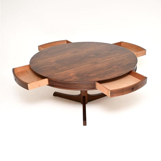 Robert Heritage Vintage Drum Dining Table by Robert Heritage for Archie Shine, 1960s For Sale - Image 4 of 12
