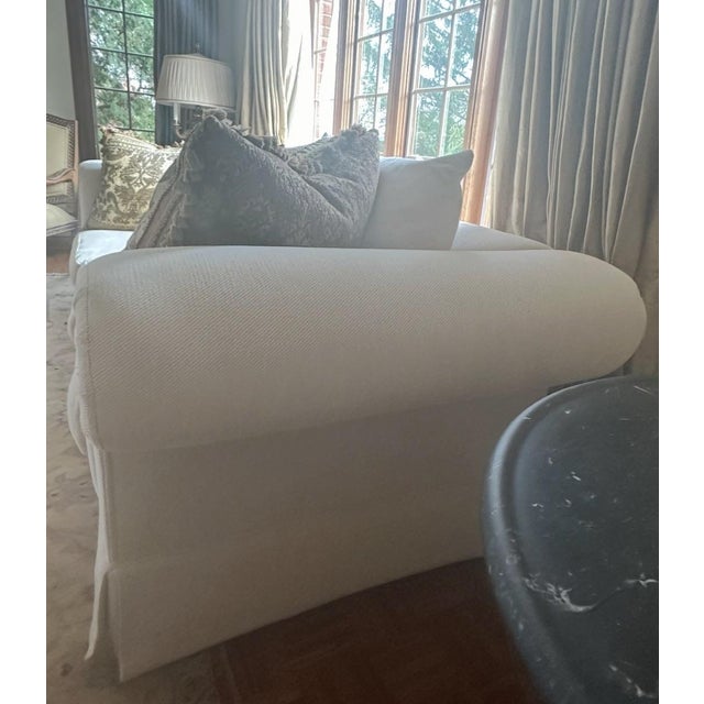 Transitional Attributed to Kreiss Somerset Chenille Sofa For Sale - Image 3 of 7