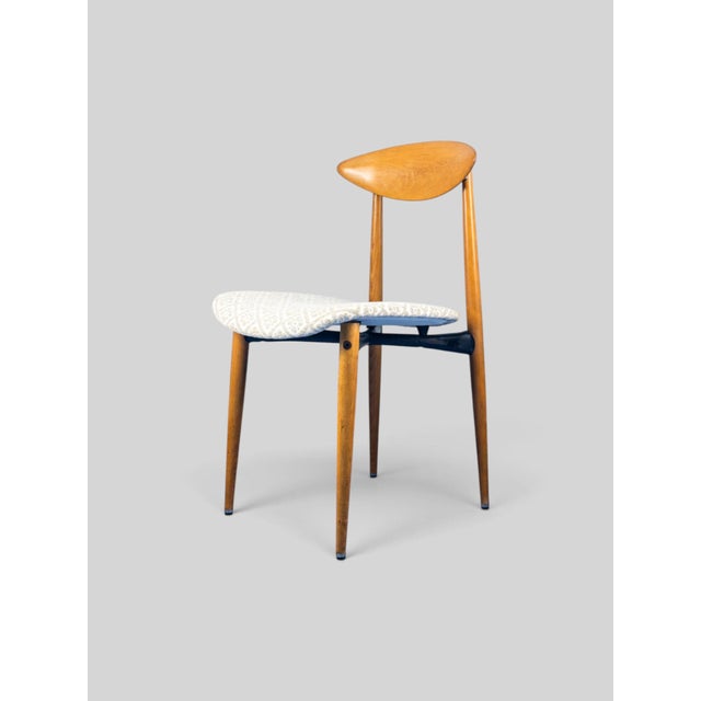 Mid-Century Italian Dining Chairs in Beech, Italy, 1960s, Set of 4 For Sale - Image 14 of 18