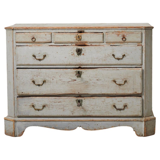 Antique Northern Swedish Classic Gustavian Chest of Drawers For Sale - Image 14 of 14