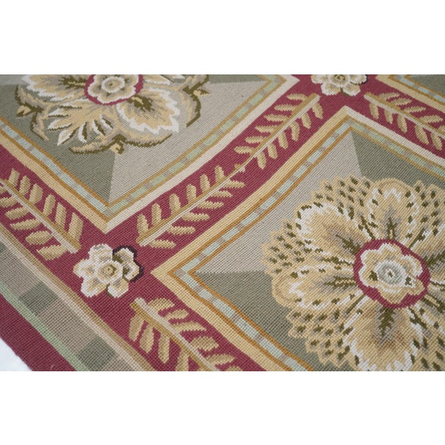 French Aubusson Design Rug 8'0" X 10'0" For Sale - Image 4 of 7