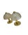 Metal Brass and Relief Glass Mushroom Table Lamps from Peill & Putzler, 1970s, Set of 2 For Sale - Image 7 of 12
