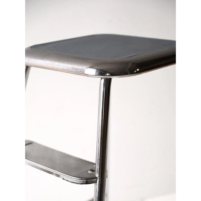 Vintage Scandinavian Steel and Formica Stepladder, 1960s For Sale - Image 6 of 8