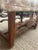 Hollywood Regency 1940s Vintage Carved Wood Bench With New Scalamandre Upholstery For Sale - Image 3 of 11