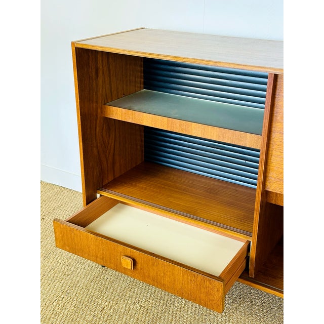 Tall Scandinavian Teak Sideboard, 1960s For Sale - Image 9 of 18