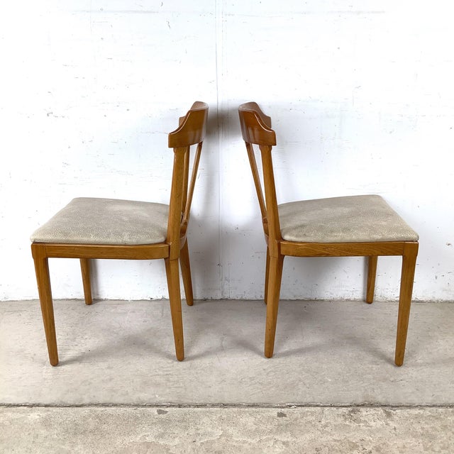 Mid 20th Century Set of Six Tomlinson Mid-Century Modern Walnut Dining Chairs, Circa 1960s For Sale - Image 5 of 12