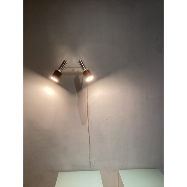 Metal Dutch Double Wall Light attributed to H. Th. J. A. Busquet for Hala, 1960s For Sale - Image 7 of 11