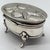 Edwardian Sterling Silver Oval Trinket Box Raphael Angel Heads, Birmingham, 1912 For Sale - Image 15 of 18