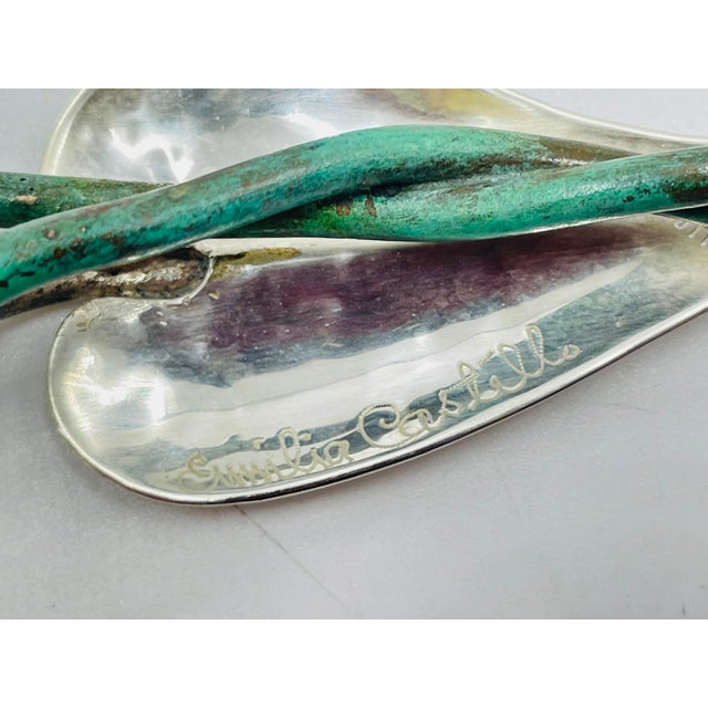 1980s Emilia Castillo Taxco Sterling Silver Candle Snuffer, Hand-Signed & Hallmarked For Sale - Image 18 of 18